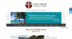 Desktop Screenshot of holycrossdurham.org