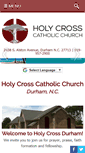 Mobile Screenshot of holycrossdurham.org